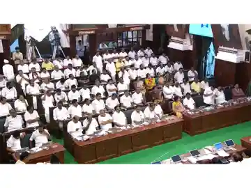 TN Assembly stormy over arguments between DMK, TVK members over corruption, welfare schemes 