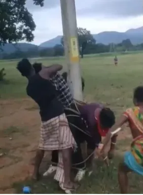 Woman and two men assaulted and tied to electric pole in Odisha's Mayurbhanj over alleged affair