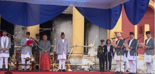 Three ministers sworn in by new caretaker PM Karki in Nepal