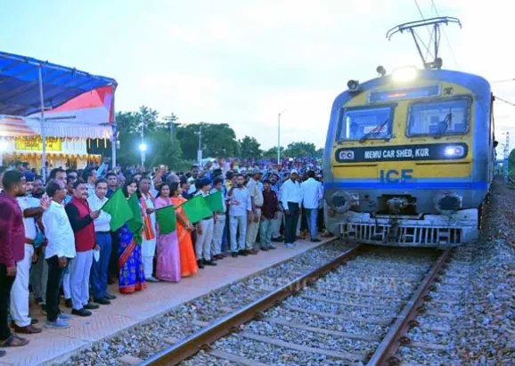 Bhubaneswar MP Aparajita Sarangi inaugurates new passenger halt at Taraboi-Jatni