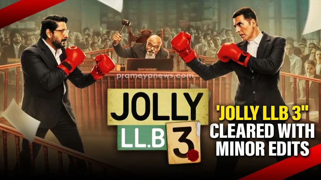 'Jolly LLB 3' Cleared for Release Censor Board Suggests Minor Changes