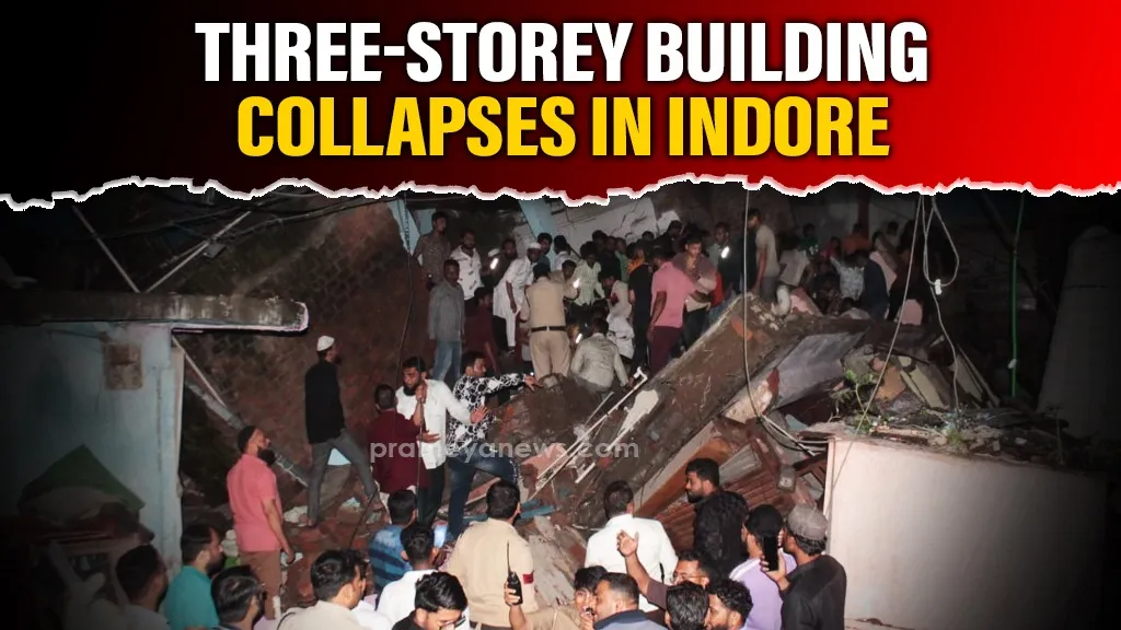 Madhya Pradesh: Two killed, 12 injured as three-storey building collapses in Indore