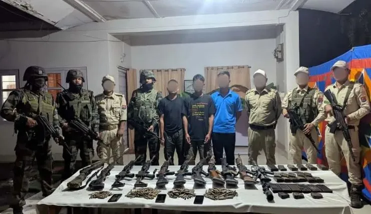 Nine hardcore militants arrested, 36 weapons & IEDs seized in joint operations across Manipur