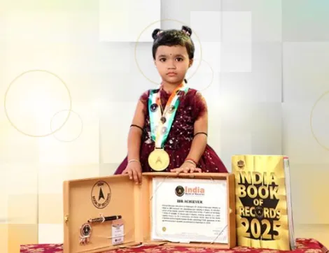 Two-Year-Old Riyanshree from Jajpur sets record for exceptional memory & learning abilities