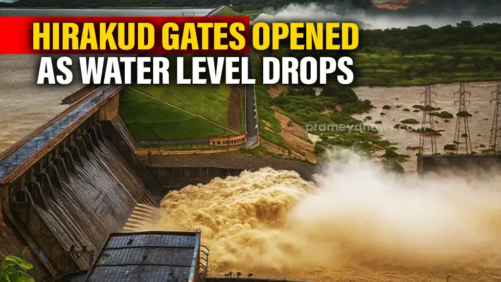Hirakud reservoir gates opened as inflow rises; Water level begins to drop