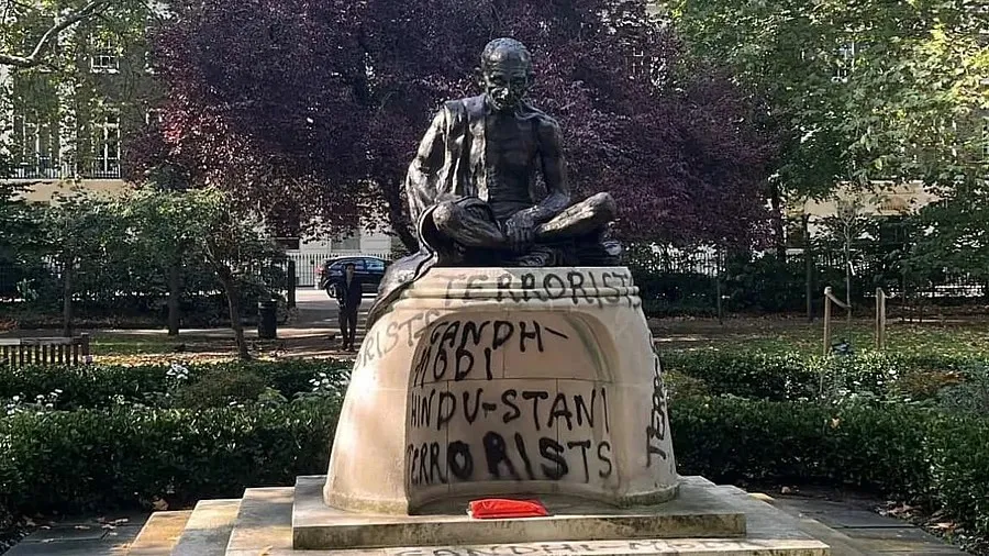 Gandhi Statue in London Vandalised Ahead of International Day of Non-Violence