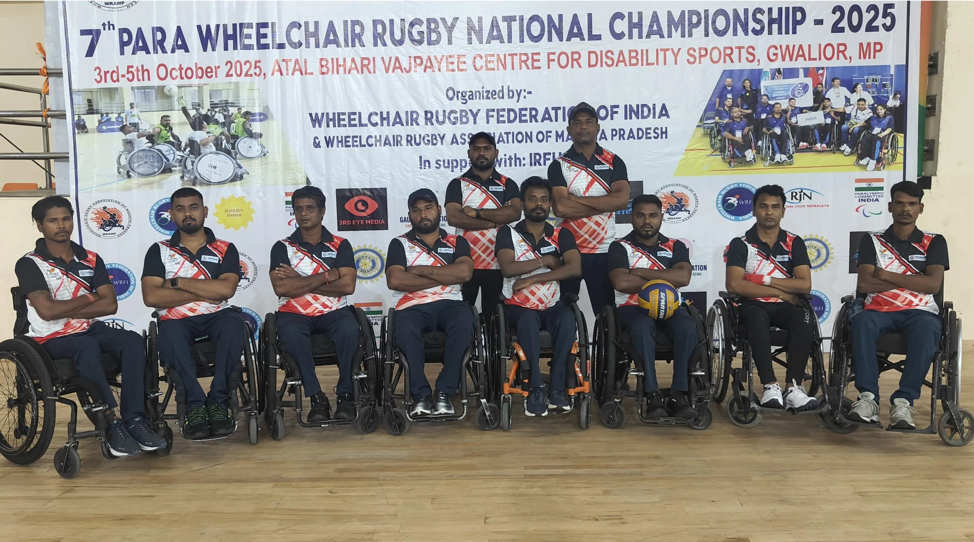 Odisha Wheelchair Rugby Team departs for National Meet