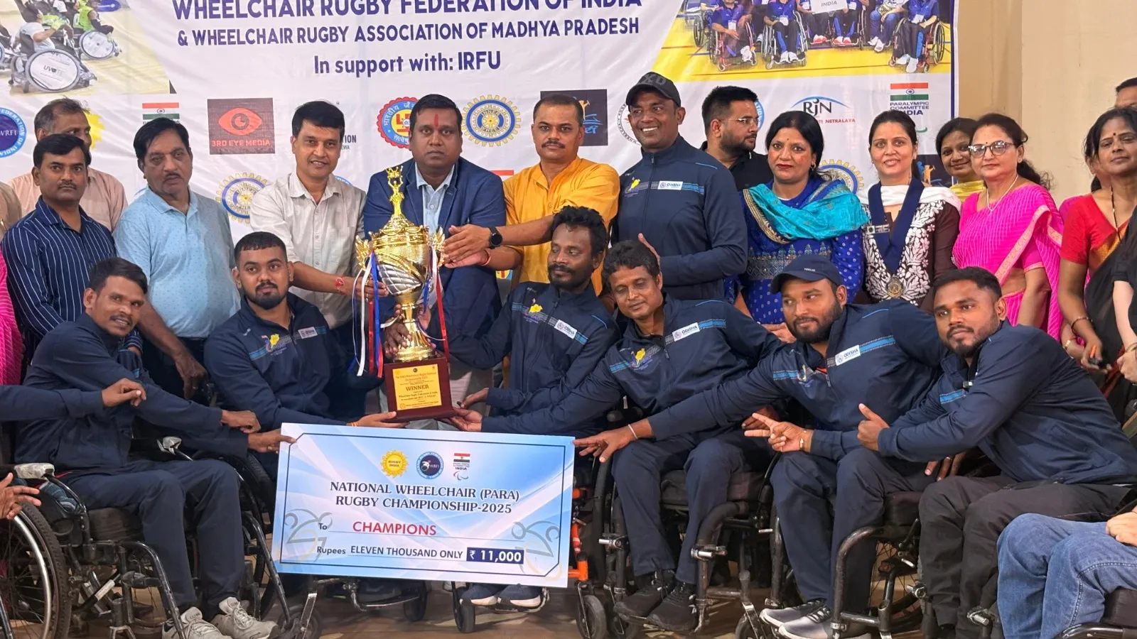 Odisha Wheelchair Rugby team bags National Titles