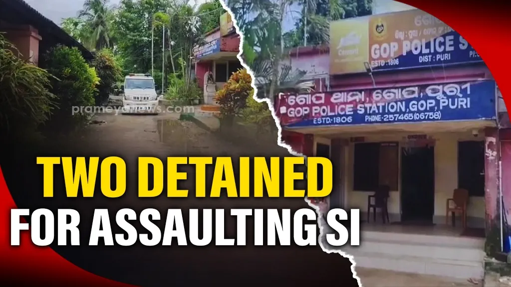 Two Held for Assaulting Sub-Inspector at Gop Police Station