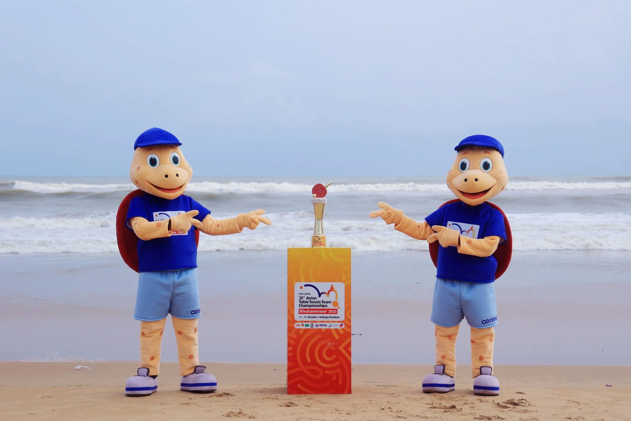 Mascot Olly spreads Table Tennis Spirit ahead of 28th ITTF-ATTU Asian Championship in Bhubaneswar


