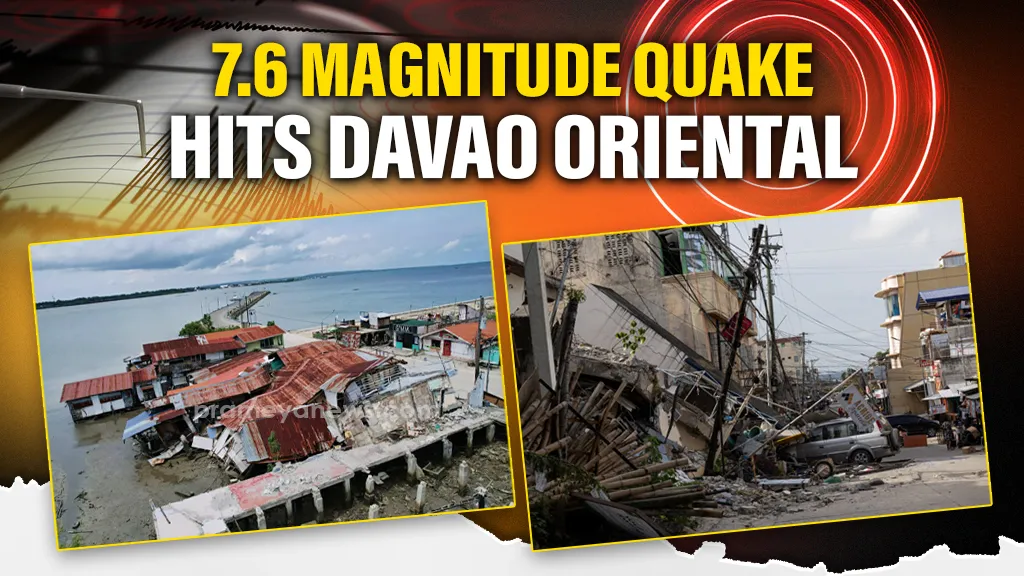 7.6 Magnitude Earthquake strikes Philippines’s Davao Oriental; Tsunami warning issued