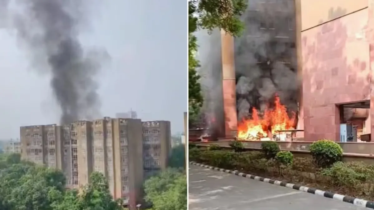 Blaze Engulfs High-Profile MP Apartments in Central Delhi