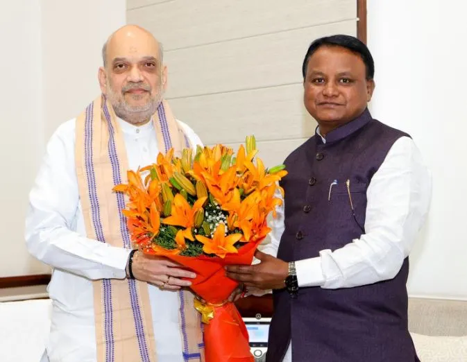 Odisha CM Mohan Majhi, sand artist Sudarsan Pattnaik extend birthday wishes to Amit Shah