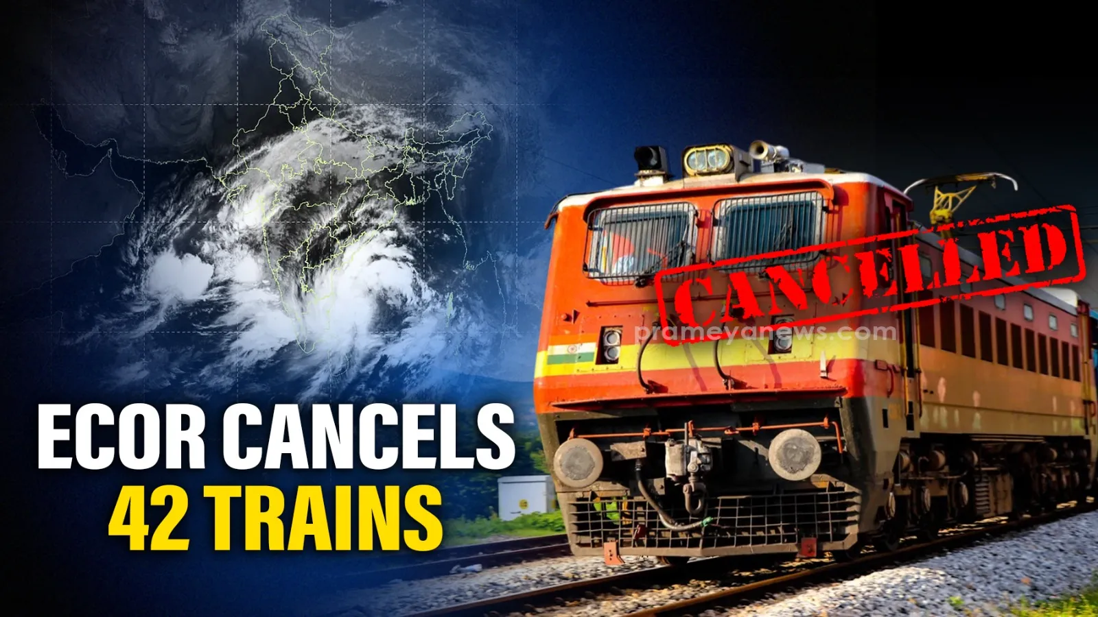 Cyclone Montha: ECoR cancels 42 trains to ensure passenger safety, check details