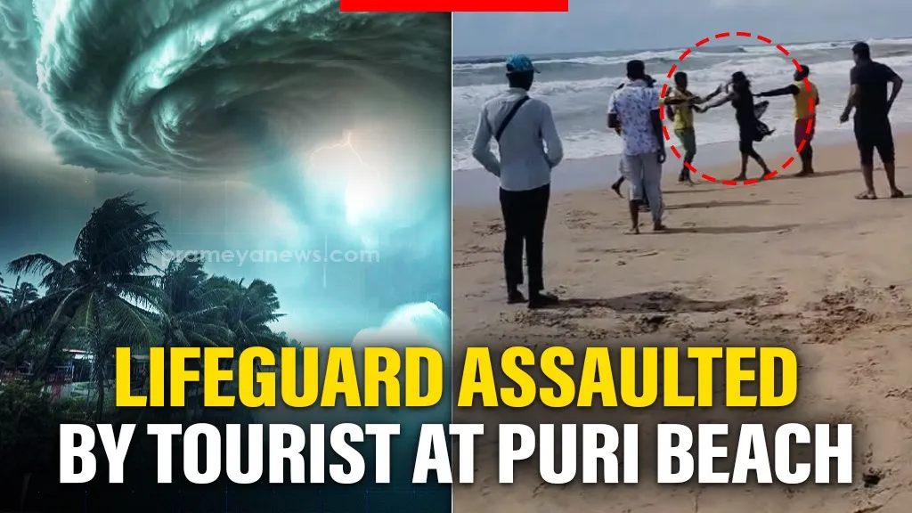 Lifeguard Injured at Puri Beach after tourist assault over sea bathing ban during Cyclone