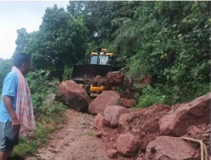 Cyclone ‘Montha’: 28 areas affected by tree falls and landslides in Southern Odisha