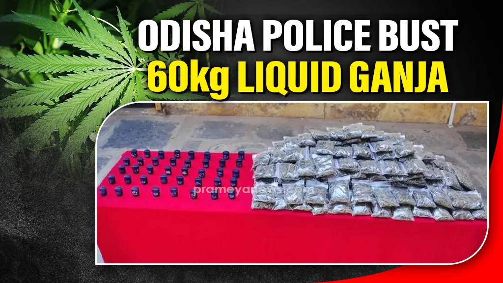 Odisha Police seize 60 Kgs of liquid Ganja in Major Malkangiri Drug Bust