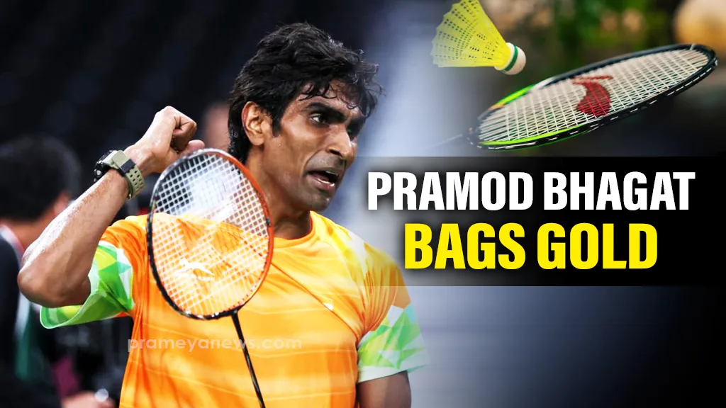 Pramod bags gold in Indonesia Para Badminton