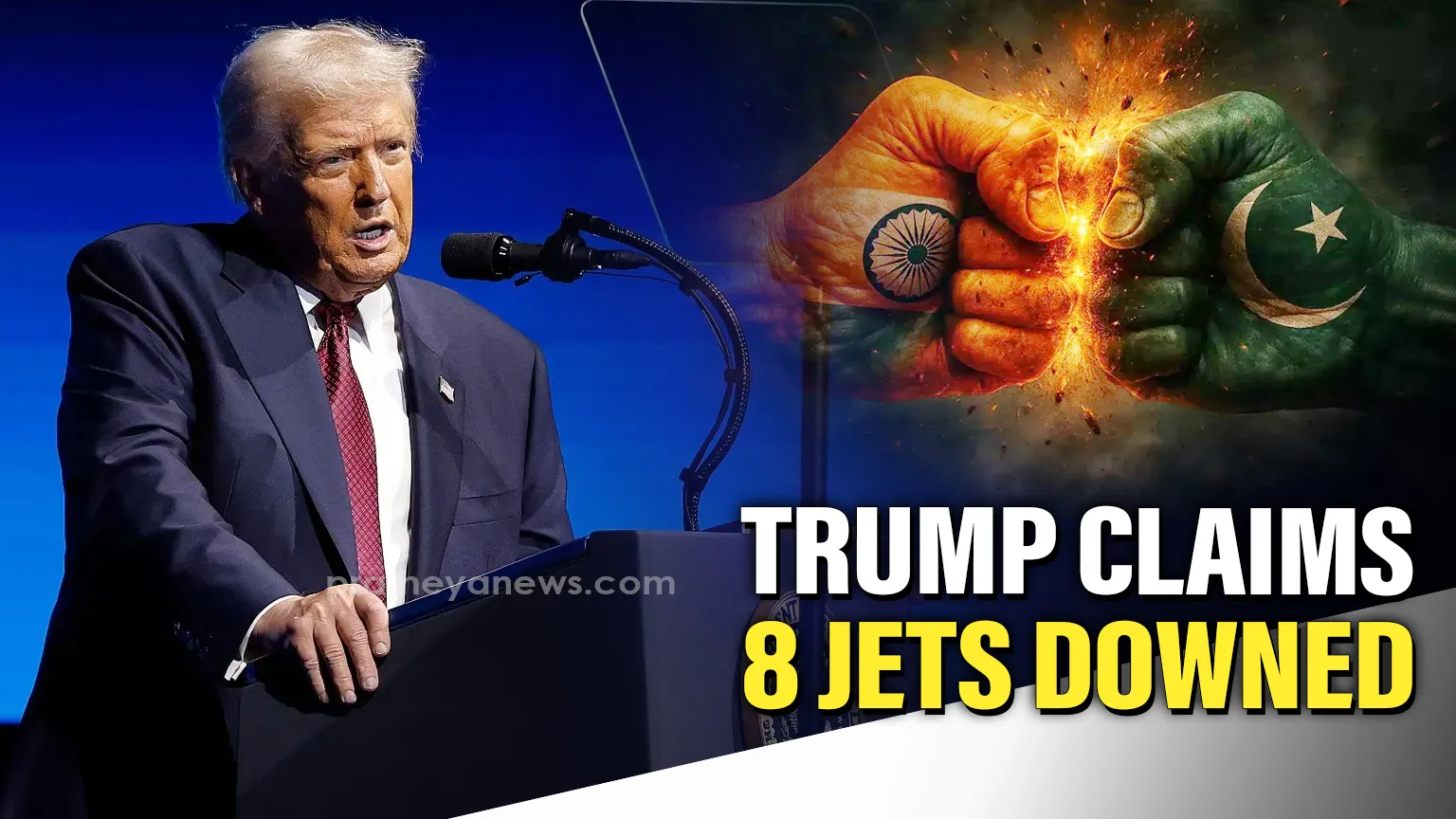 Donald Trump India-Pakistan conflict: now claims 8 jets were shot down in May 2025