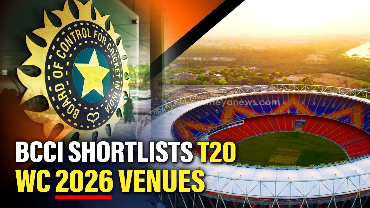 BCCI Shortlists Venues for T20 World Cup 2026; Narendra Modi Stadium Tipped for Final