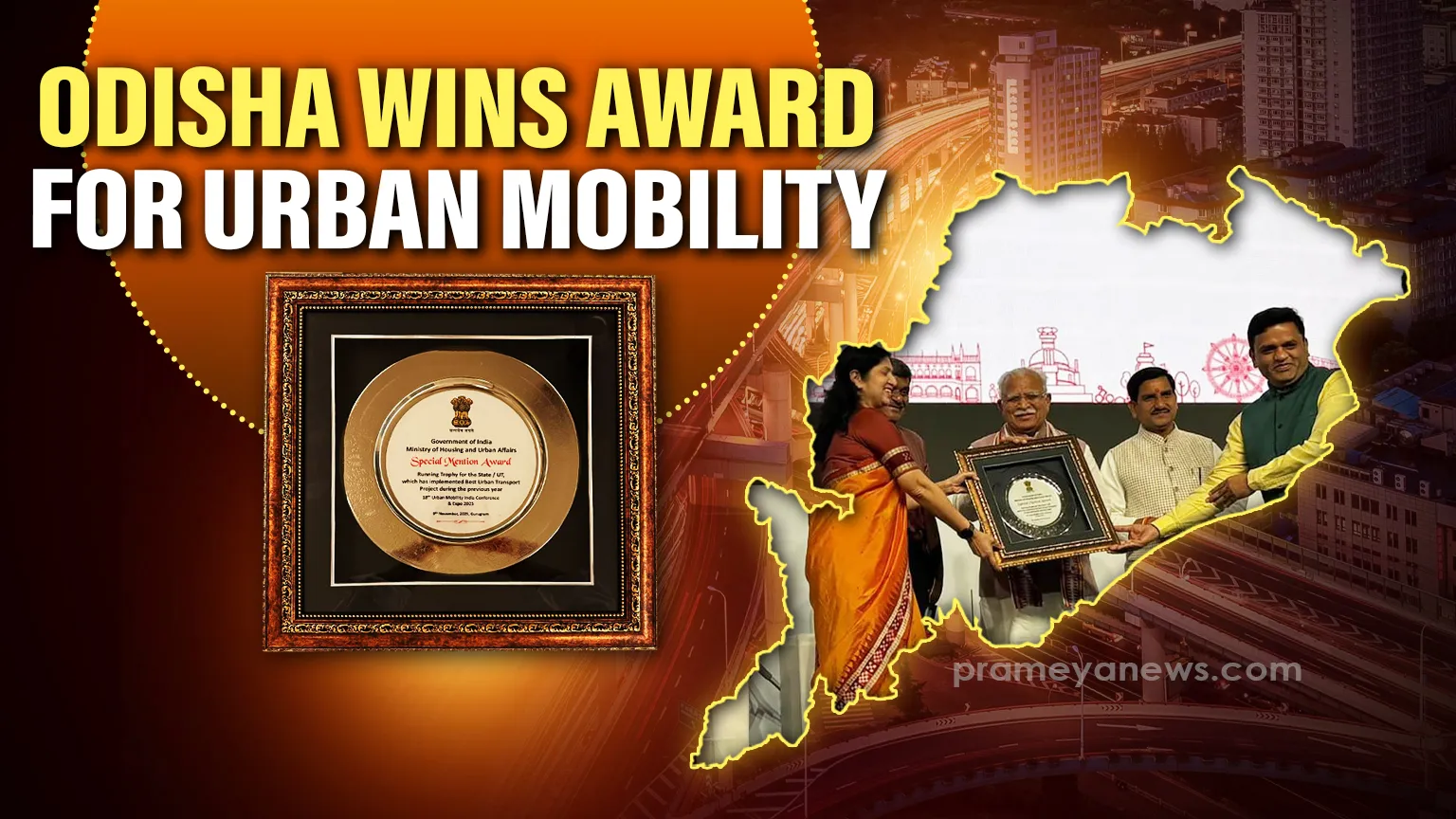 Odisha wins National Recognition for Sustainable Urban Mobility with CRUT initiatives