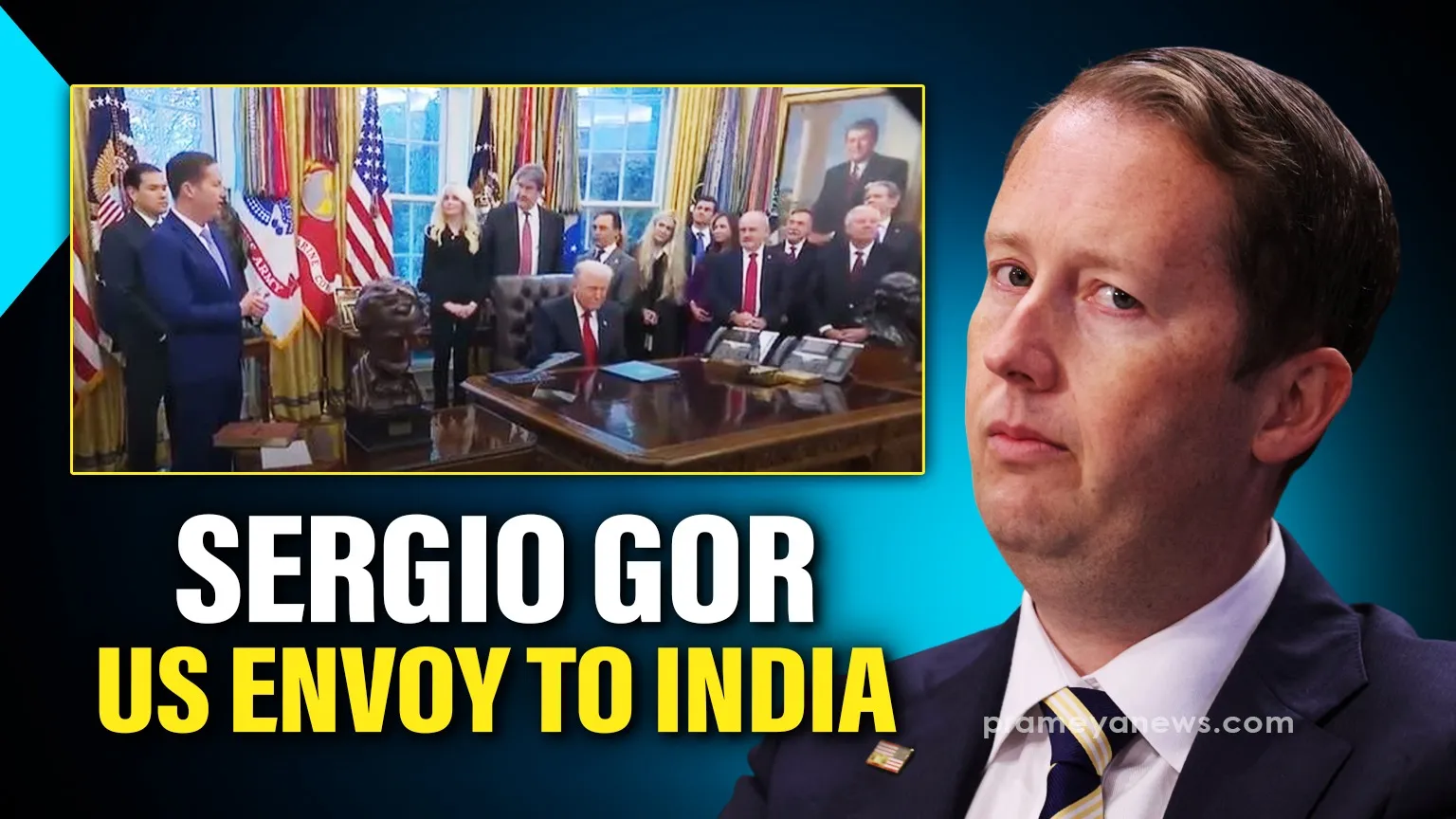 Trump swears in Sergio Gor as US Envoy to India, vows to strengthen ties with PM Mod