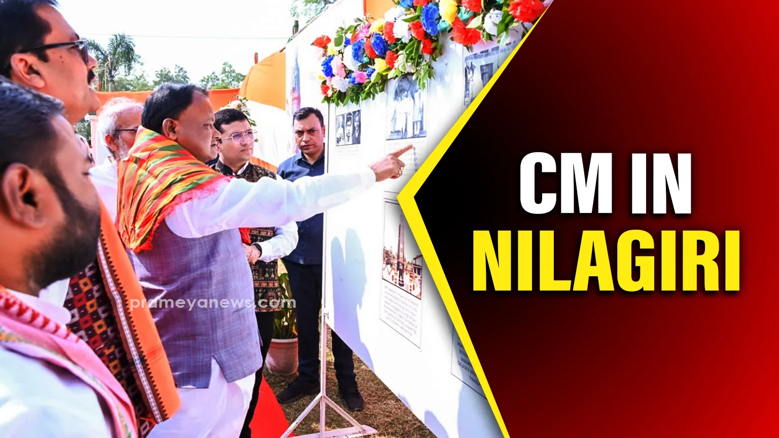 Nilagiri welcomes CM Mohan Majhi ahead of ‘Ektra Padyatra’ launch