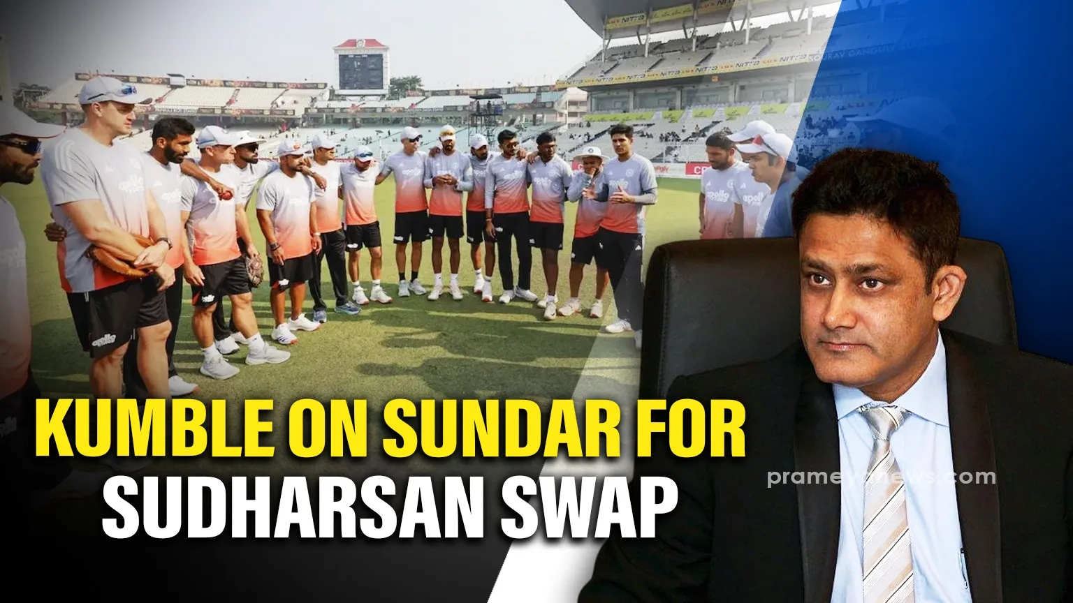 'Who bats at No. 3?' Kumble slams India playing XI as Sundar replaces Sudharsan