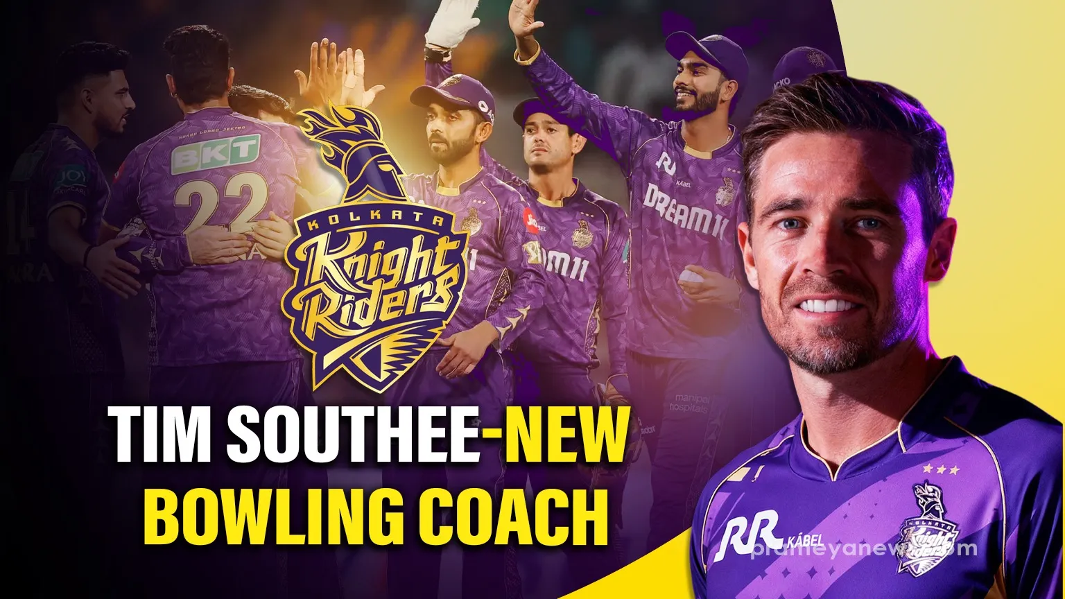 KKR coaching staff complete: Tim Southee joins as new KKR bowling coach after Watson, Nayar