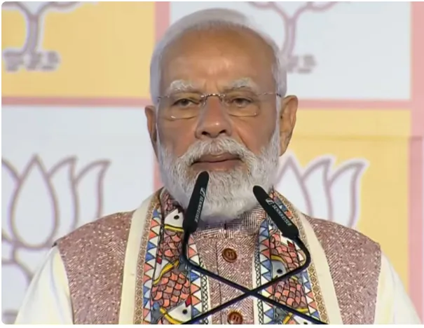 PM Modi celebrates NDA landslide victory in Bihar, criticizes RJD's "MY" formula