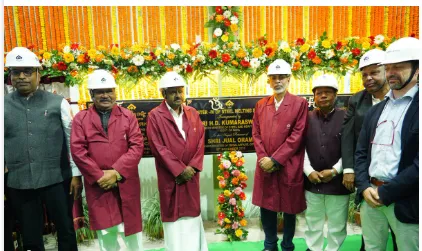 Union Steel Minister H D Kumaraswamy inaugurates facility at SAIL's Rourkela plant