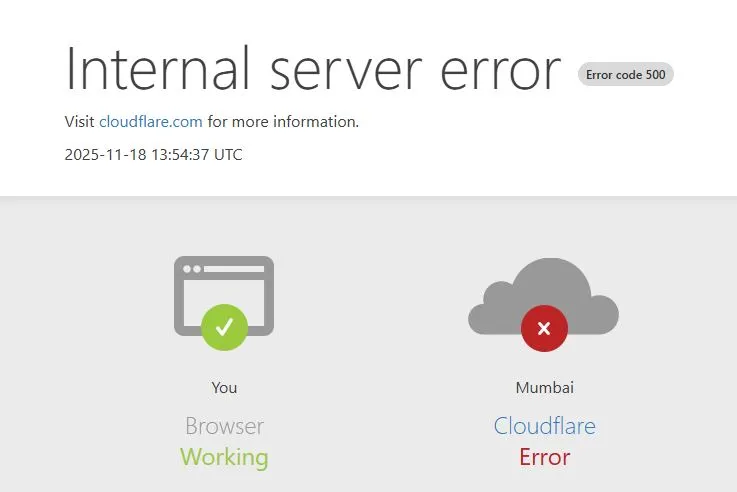 Major global internet outage hits top websites and apps