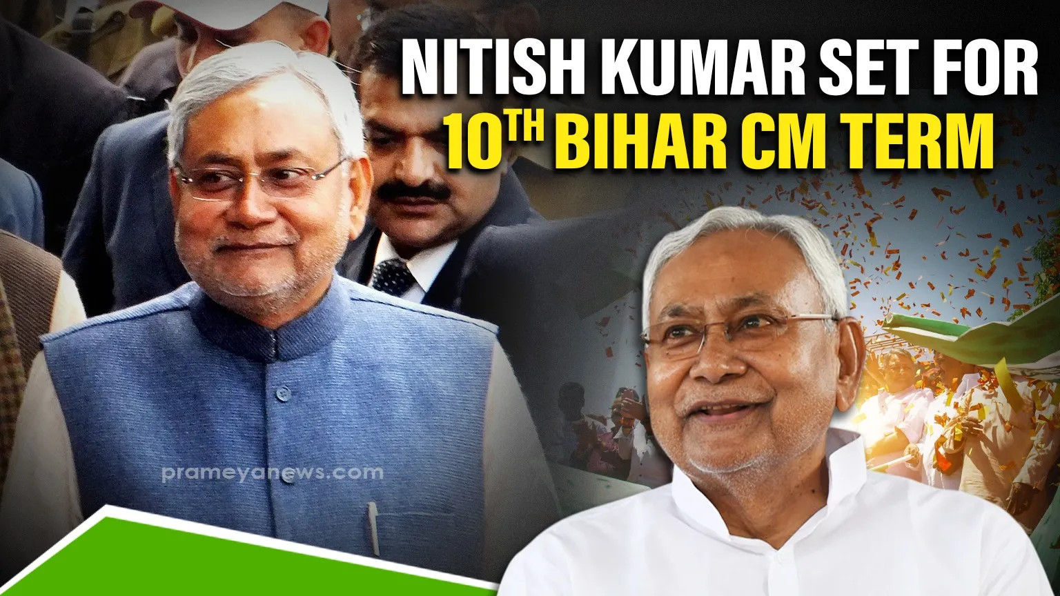 Nitish Kumar Elected JD(U) Legislature Leader; Set to Take Oath as Bihar CM for Historic 10th Time