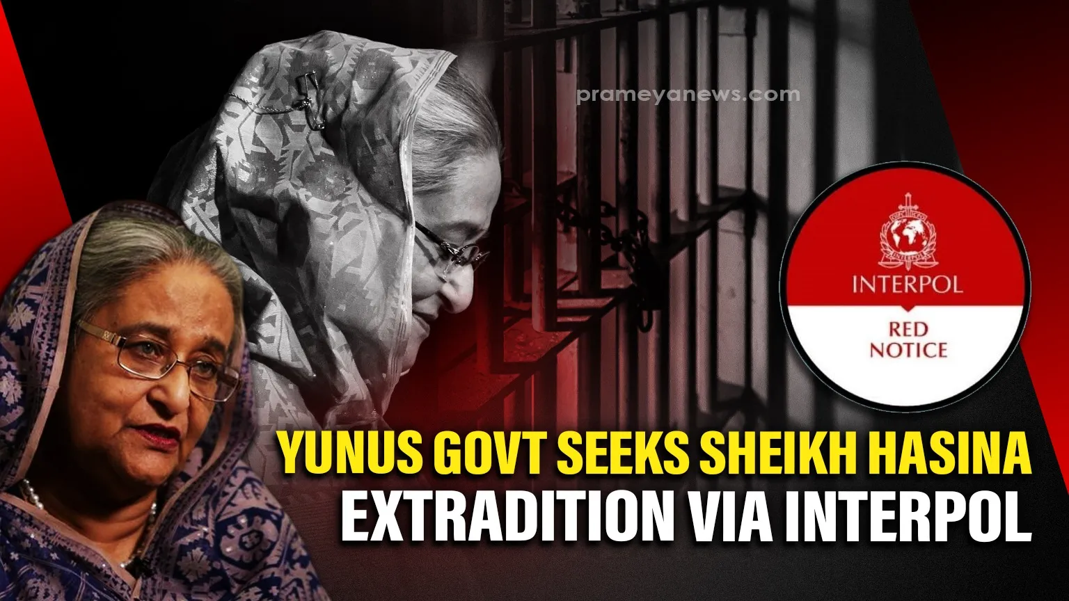 Dhaka Prepares Interpol Red Notice Push for Sheikh Hasina Extradition from India
