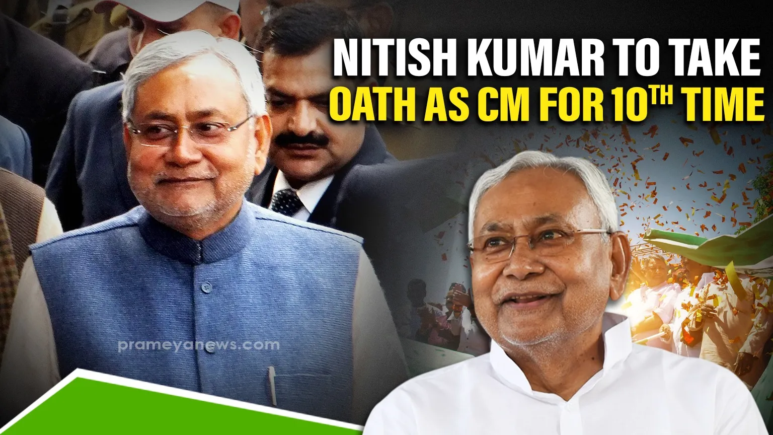 Nitish Kumar Elected JD(U) Legislature Leader; Set to Take Oath as Bihar CM for Historic 10th Time