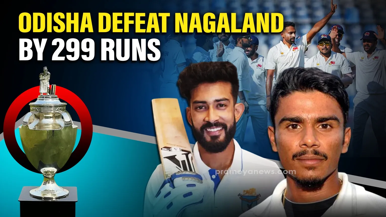 Swastik Samal and Govinda Poddar Shine as Odisha Ranji Trophy Team Crushes Nagaland by 299 Runs