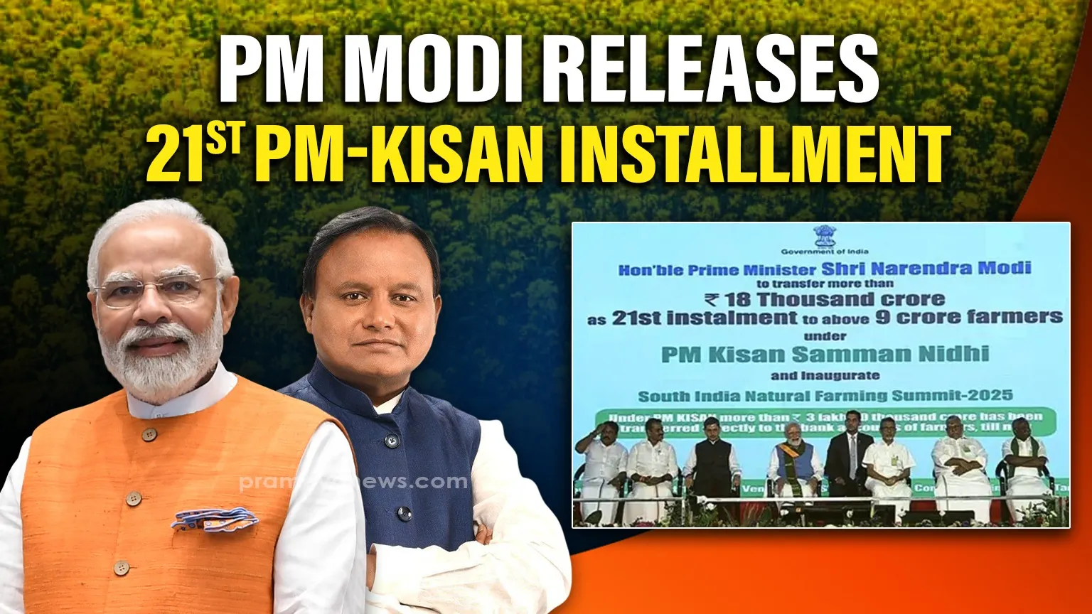 PM Modi releases 21st installment of PM-Kisan Samman Nidhi in Coimbatore