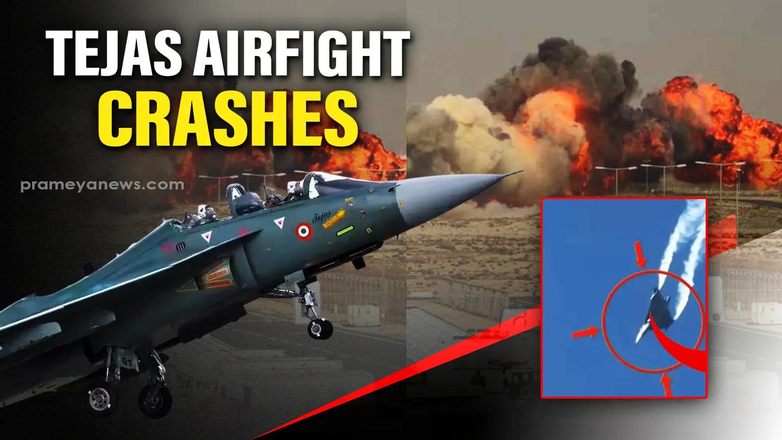 IAF Tejas fighter crashes at Dubai Air Show, pilot killed