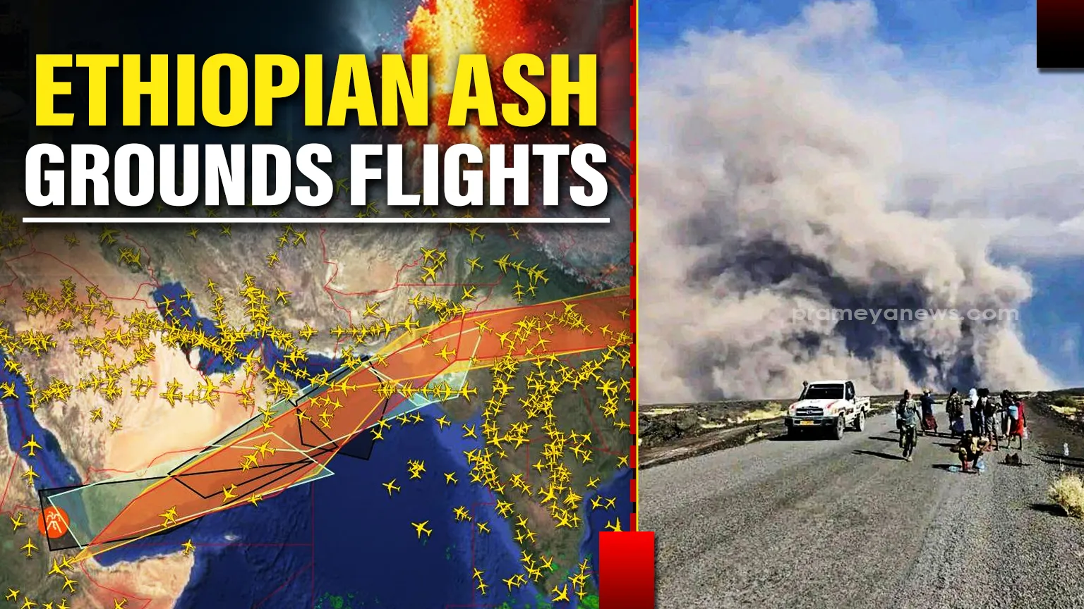 Ethiopian Volcanic Ash Triggers Major Flight Cancellations Across India; DGCA Issues Strict Safety Guidelines