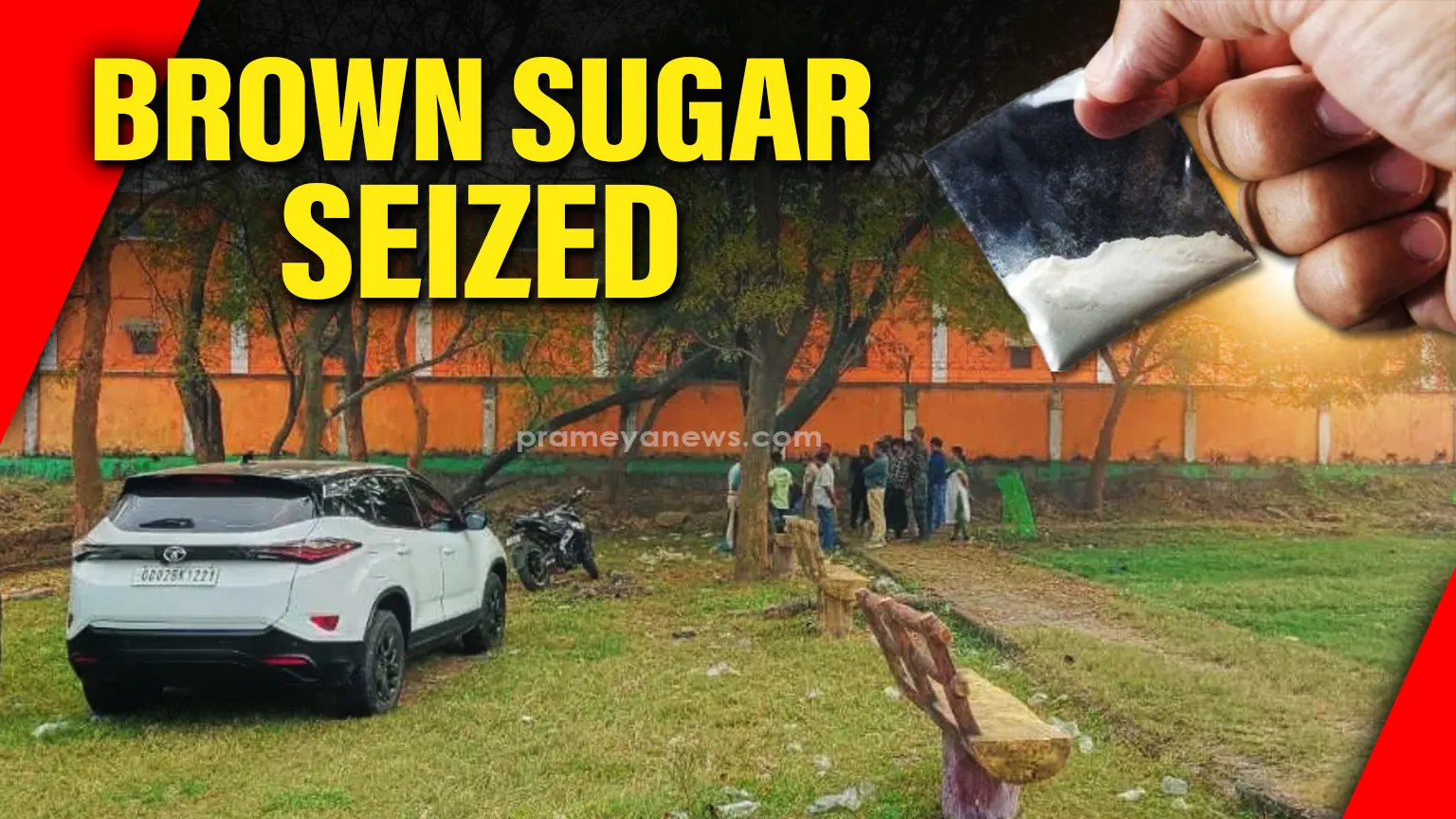 Brown sugar, firearm seized in Angul; Three arrested