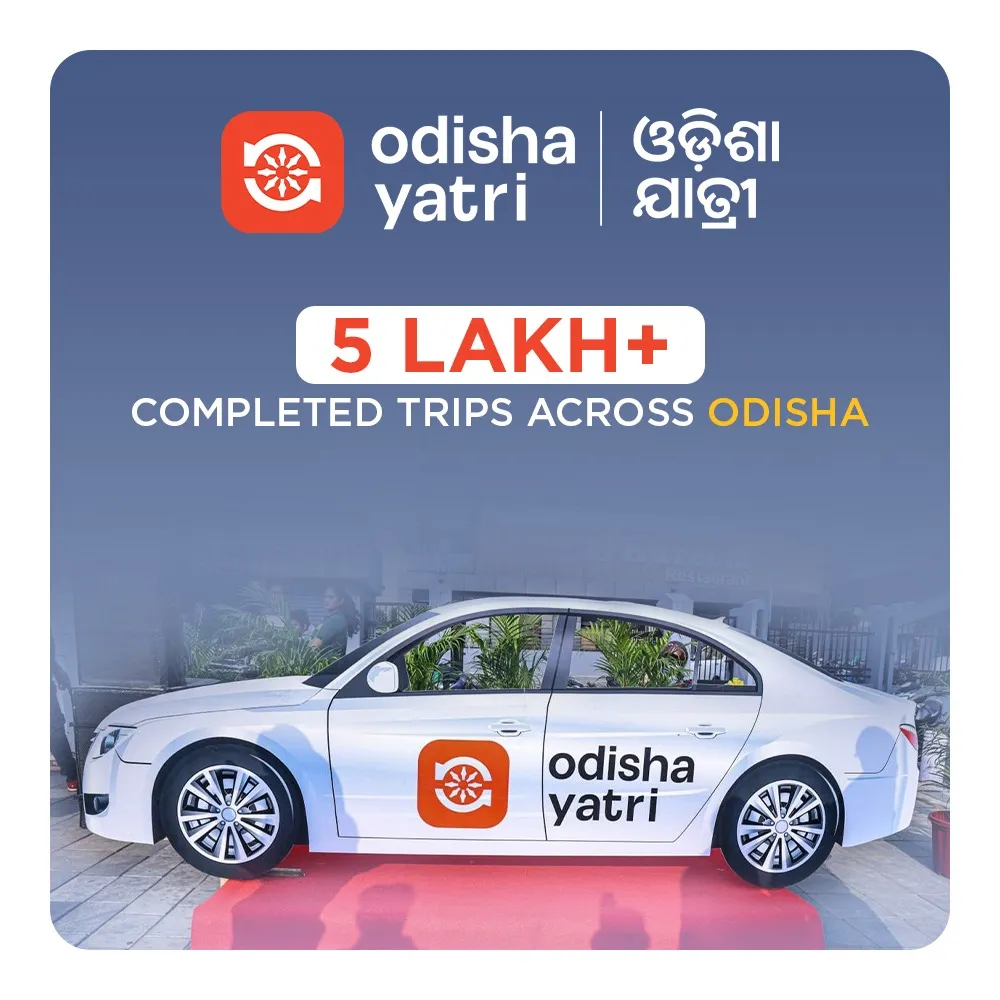 Odisha Yatri sets a bench new mark in public mobility : 5 lakh trips ,90% driver acceptance
