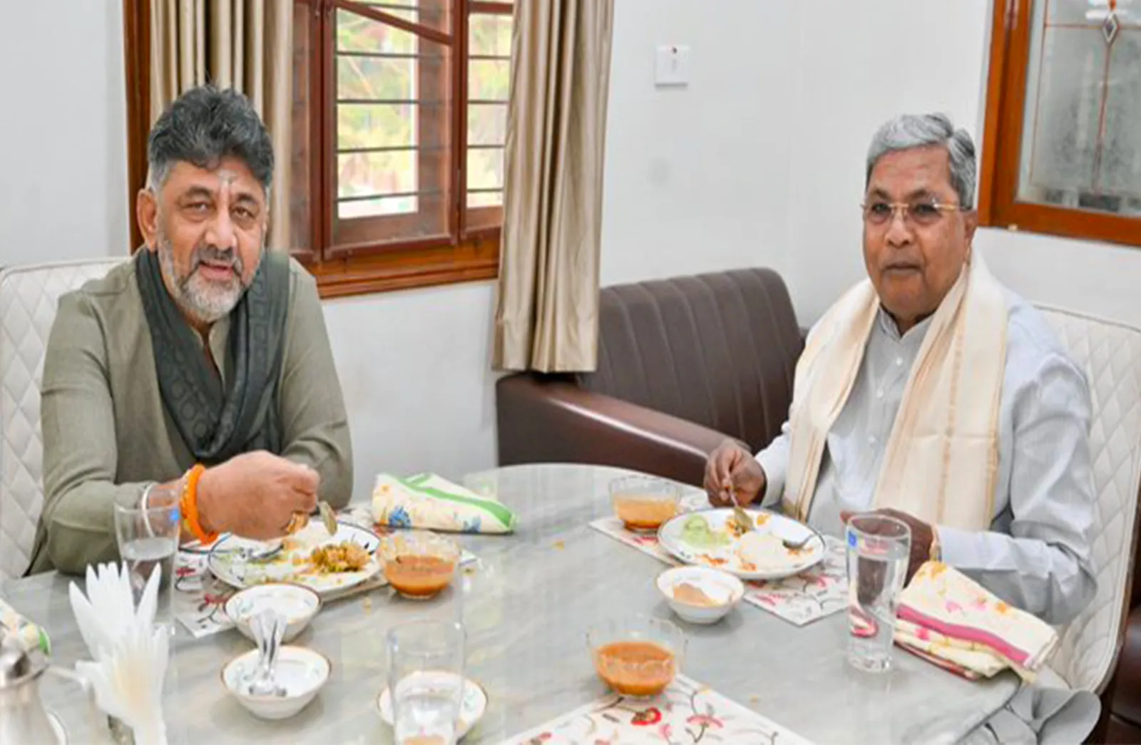 Breakfast diplomacy: Leadership tussle eases as Siddaramaiah, Shivakumar reaffirm unity