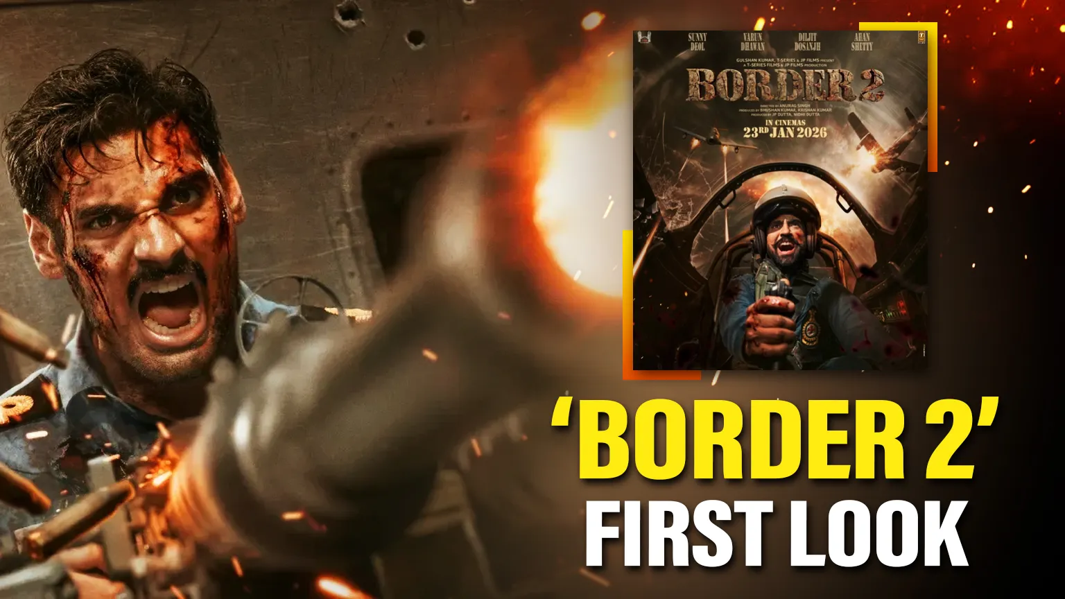 Ahan Shetty's powerful first look from "Border 2" unveiled, father Suniel Shetty expresses pride