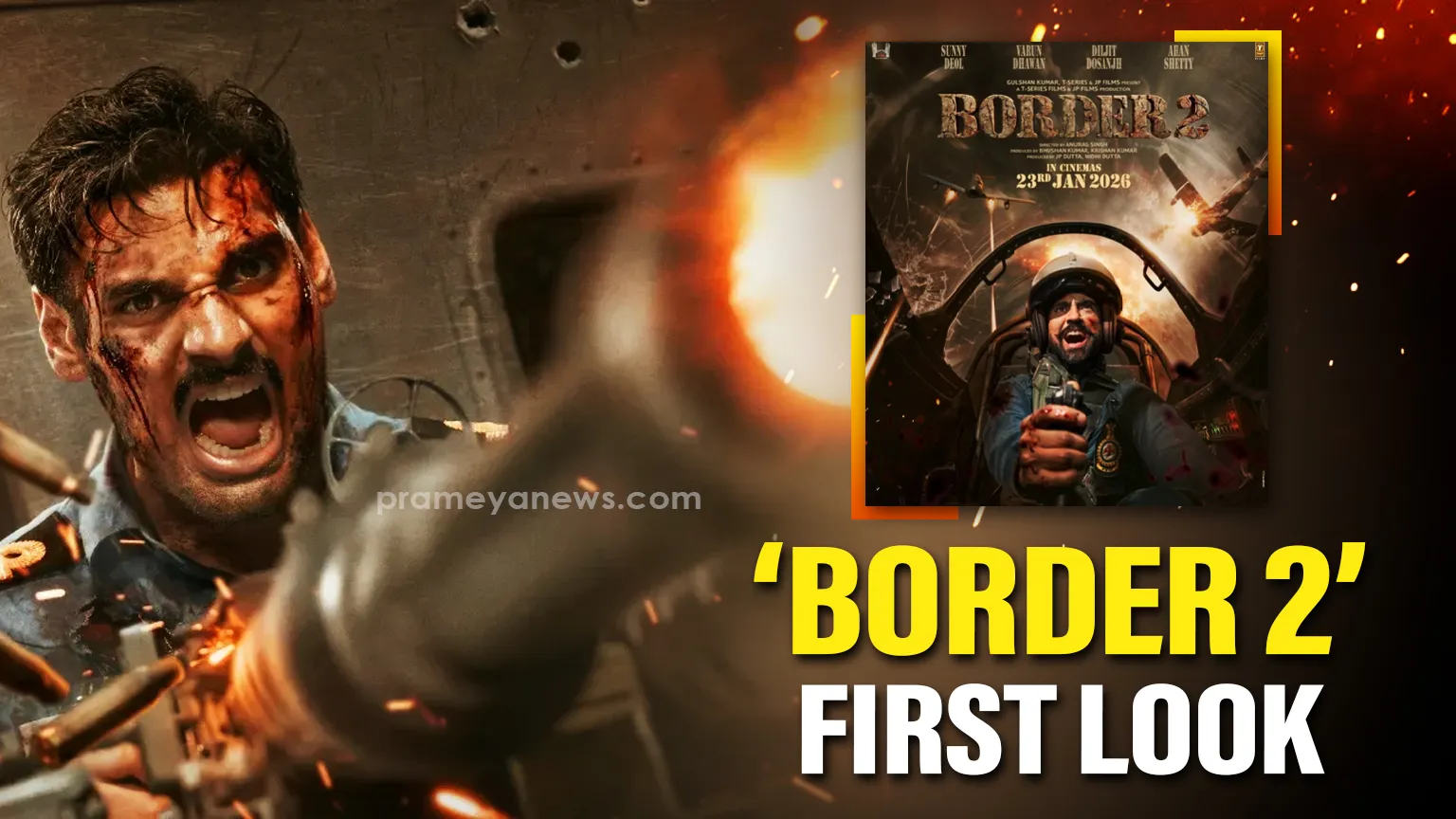 Ahan Shetty's powerful first look from "Border 2" unveiled, father Suniel Shetty expresses pride