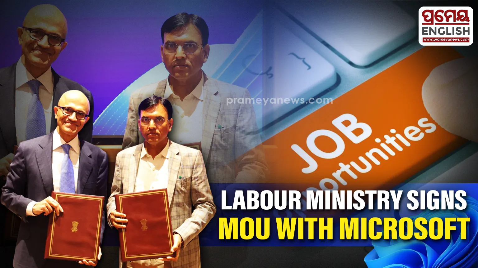 Labour Ministry signs MoU with Microsoft to strengthen job opportunities