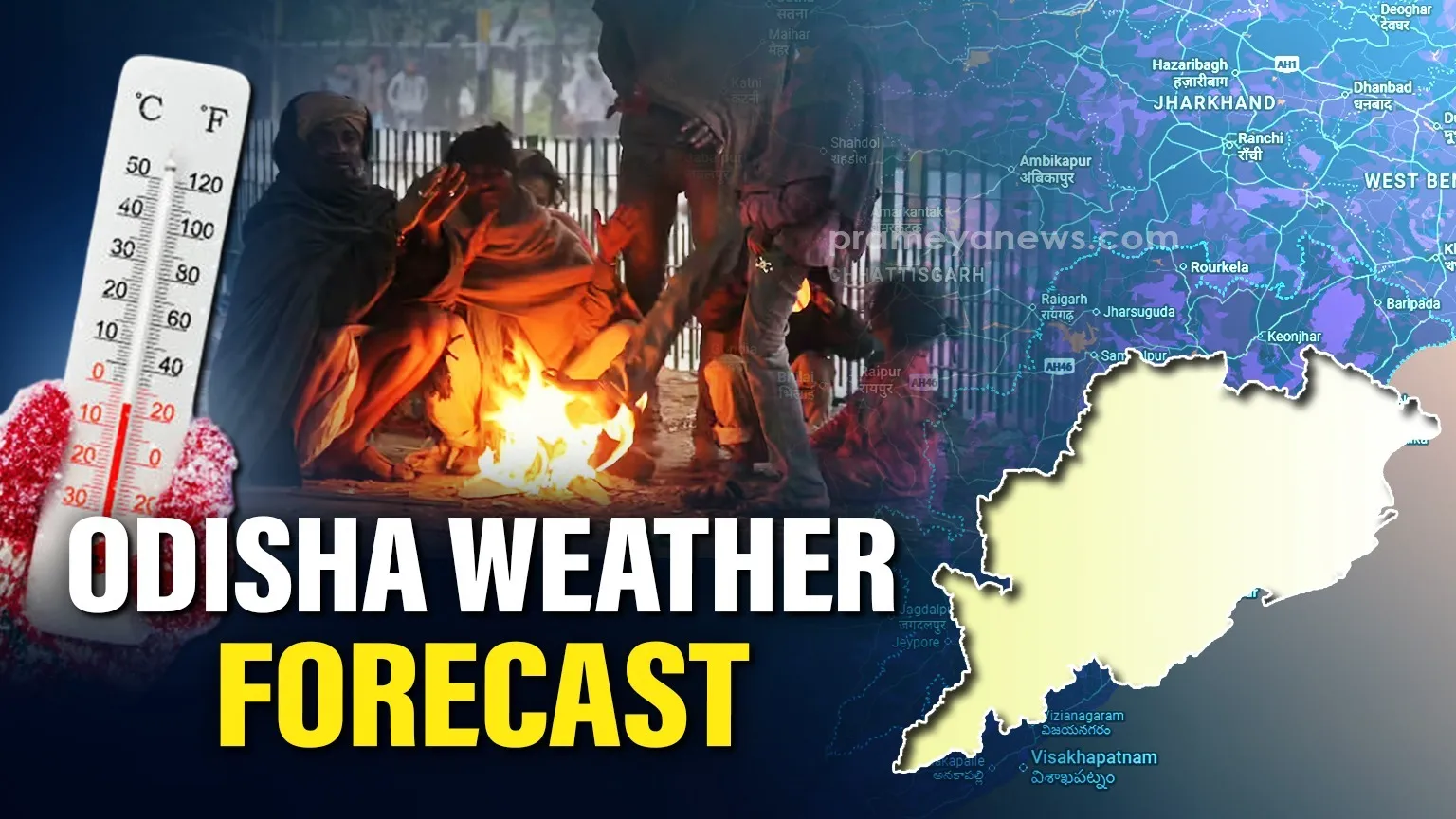 Mercury dips sharply as cold tightens grip on Odisha