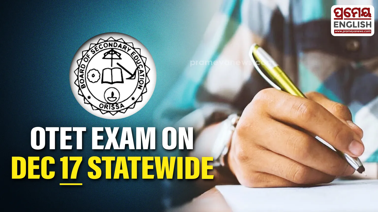 OTET exam to be conducted across state on 17th December