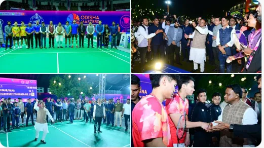 Odisha CM attends Odisha Masters Badminton World Federation Tour Super 100 Tournament in Cuttack
