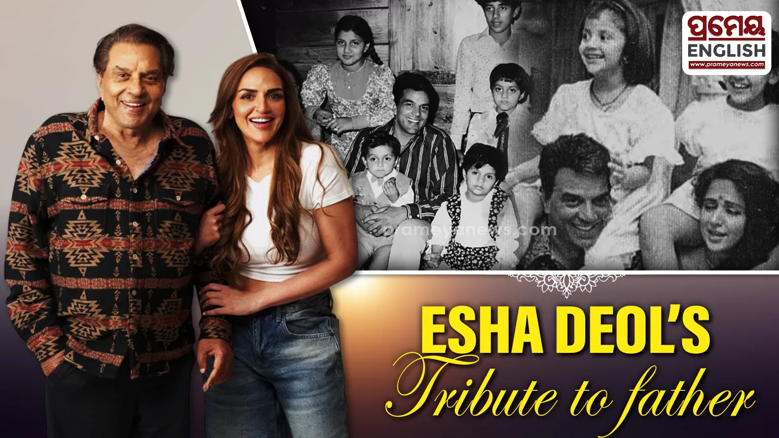 Esha Deol pays tribute to father Dharmendra in emotional video