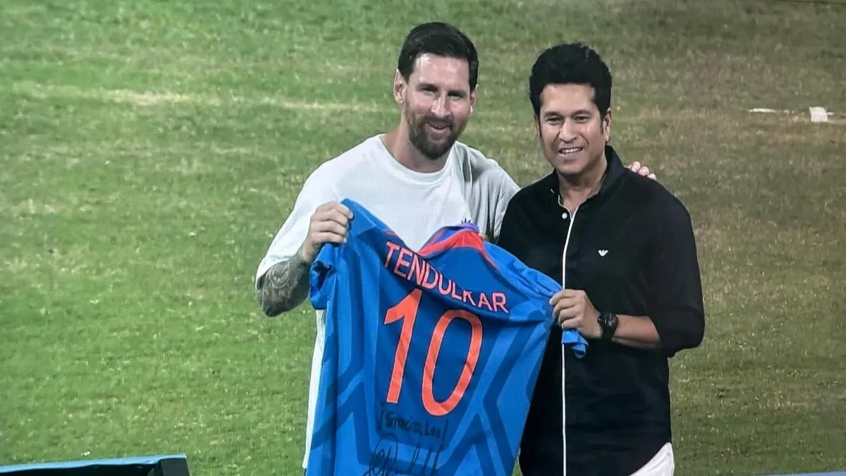 Lionel Messi in Mumbai: Football Icon Meets Sachin Tendulkar and Sunil Chhetri at Wankhede Stadium Today